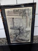 ANTON PIECK TEKENING INGELIJST 30X40, Antiek en Kunst, Kunst | Tekeningen en Foto's, Ophalen of Verzenden