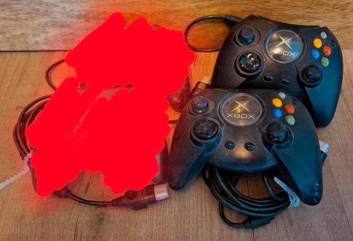 Xbox - 2 x controller 'Duke' voor de Xbox, Spelcomputers en Games, Spelcomputers | Xbox | Accessoires, Zo goed als nieuw, Xbox Original