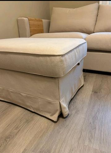 Ikea ektorp  poef met opbergruimte beige - afbeelding 1