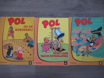 Stripboeken Pol 3 stuks ( jaren 80) beschikbaar voor biedingen