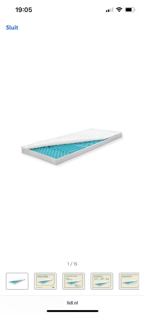 2 stuks 7-zones koudschuim topper BIG COMFORT PLUS, Huis en Inrichting, Slaapkamer | Matrassen en Bedbodems, Zo goed als nieuw