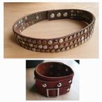Choker halsband ketting bruin armband sieraden €2 p.st., Ophalen of Verzenden, Zo goed als nieuw, Bruin, Overige materialen