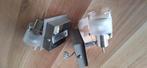 2 spotjes sencys met glas, Huis en Inrichting, Lampen | Spots, Ophalen, Gebruikt, Metaal of Aluminium