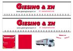 Vrachtauto decal 1:50 Giesing en zn St Annaparochie, Verzenden, Nieuw, Bus of Vrachtwagen, Overige merken