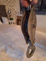 Grote zware metalen katrolblok takel katrol 40 cm, Ophalen of Verzenden