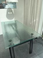 LC6 Le Corbusier tafel; puntgaaf blad!, Huis en Inrichting, 200 cm of meer, 50 tot 100 cm, Glas, Modern