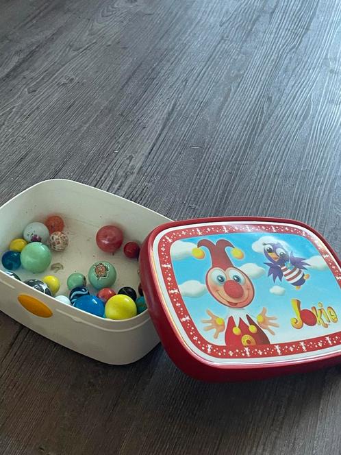 Knikkers incl broodtrommel, Kinderen en Baby's, Speelgoed | Buiten | Los speelgoed, Ophalen of Verzenden