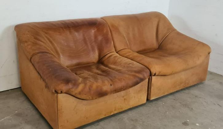 Desede Ds46 2 zitsbankje, Huis en Inrichting, Banken | Bankstellen, Nieuw, Minder dan 150 cm, 75 tot 100 cm, Leer, Ophalen