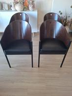 Prachtige vintage stoelen van Costes Philippe Starck design, Ophalen, Zo goed als nieuw, Bruin