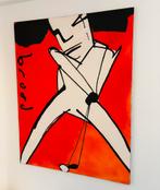 Herman brood “de golfer”, Huis en Inrichting, Ophalen, Schilderij, 75 cm of meer