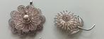 Zilveren Filigrain hanger en broche, Ophalen of Verzenden, Gebruikt, Zilver, Zilver