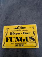 3277 Vintage Fungus Disco-Bar Sticker Asten, Ophalen of Verzenden, Gebruikt