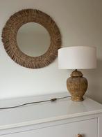 Leuke spiegel en lamp te koop Boho beach stijl, Huis en Inrichting, Ophalen, Zo goed als nieuw, Rond