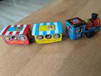 Blikken trein locomotief met 2 wagons jaren 50 60, Ophalen, Gebruikt, Trein, Overige typen