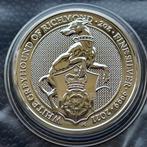 2021 Queen's Beast - Greyhound of Richmond - 2 oz silver, Zilver, Ophalen of Verzenden