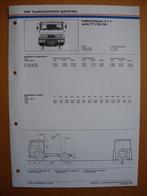 DAF FT 2100 DH Technische Specificatie folder 1979 - 4x2, Ophalen, Zo goed als nieuw, Overige merken, DAF