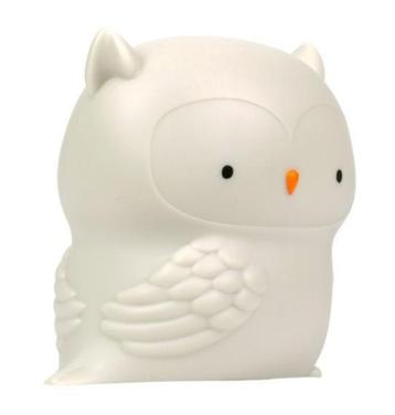 Nachtlamp Lamp Uil Grijs A Little Lovely Company beschikbaar voor biedingen