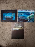3x autofolder Datsun 240, Verzenden, Zo goed als nieuw, Algemeen