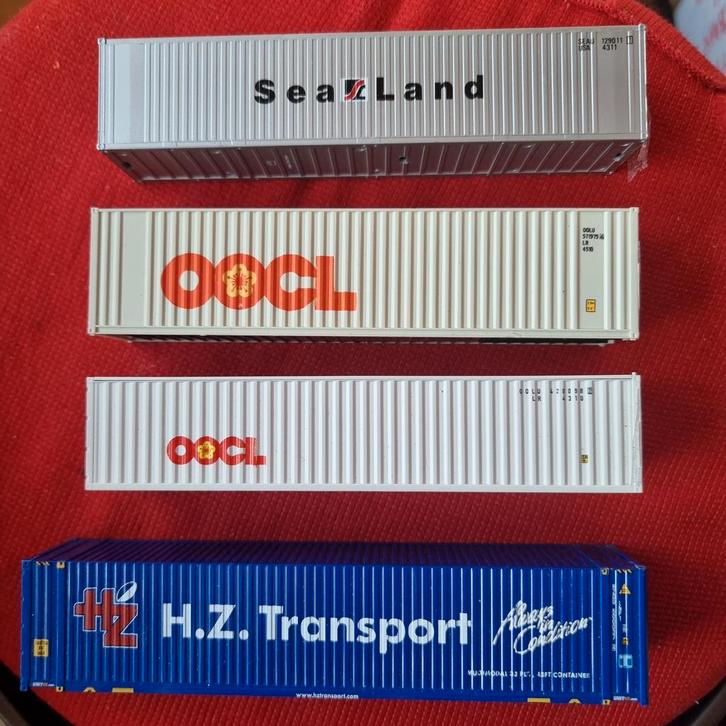 CONHTAINERS 20'40'45'ft Tijdvak IV-V-VI, Hobby en Vrije tijd, Modeltreinen | H0, Zo goed als nieuw, Overige merken, Ophalen of Verzenden