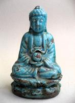 Blauwe Boeddha met bal, gietsteen, Ophalen of Verzenden