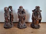 3 Vintage Chinese Beeldjes voor Geluk, Antiek en Kunst, Kunst | Beelden en Houtsnijwerken, Ophalen of Verzenden