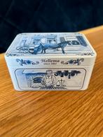 Blikje Bakkerij Hellema uit Hallum 10,5 x 7,5 x 5,5cm, Ophalen of Verzenden, Gebruikt, Overige