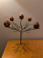 Decoratieve kaarsenkandelaar (incl. kaarsen), Huis en Inrichting, Woonaccessoires | Kandelaars en Kaarsen, 25 tot 50 cm, Bruin