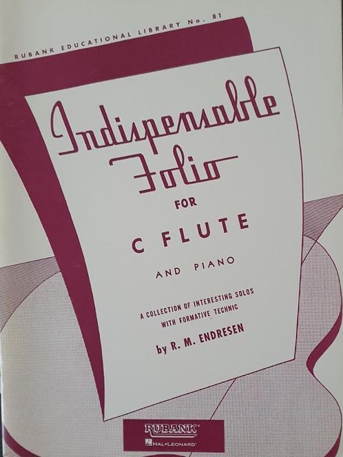 Indispensable Folio for C Flute and Piano, Muziek en Instrumenten, Bladmuziek, Nieuw, Piano, Dwarsfluit of Piccolo, Ophalen of Verzenden