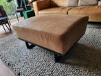Hocker - topkwaliteir leer 90x44x60 cognac kleur., Gebruikt, Modern, industrieel, Metaal, Rechthoekig