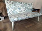 Vintage 70's Cocktail Bankje met Vintage Sanderson Stof, Ophalen, Hout, Gebruikt, Minder dan 75 cm