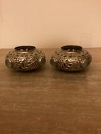 Riverdale set van 2 Metalen waxinehouders nieuwstaat, Ophalen of Verzenden, Zo goed als nieuw