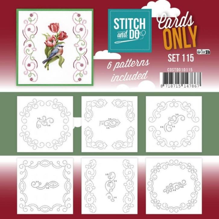 Stitch and Do Cards only 115 en 6 verschillende oplegkaartje, Hobby en Vrije tijd, Kaarten | Zelf maken, Nieuw, Blanco kaart of Basiskaart