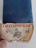 Lacet coton blanc, Ophalen