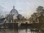 staalgravure Lutherse Koepelkerk Amsterdam, Carl Meyer 1853, Antiek en Kunst, Verzenden