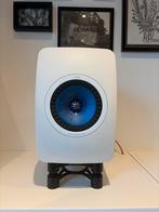 KEF LS50 | Speciale Editie Wit Blauw | Rookvrij | High End, Audio, Tv en Foto, Luidsprekers, Gebruikt, Minder dan 60 watt, Front, Rear of Stereo speakers