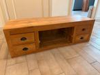 Teak tv meubel, Huis en Inrichting, Ophalen, 100 tot 150 cm, Teakhout, Zo goed als nieuw
