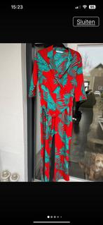 Jumpsuit, fleurig, bloemig, zomers, Kleding | Dames, Jumpsuits, Ophalen of Verzenden, Zo goed als nieuw, Maat 36 (S), Rood
