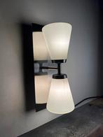 Vintage diabolo wandlamp rvs/glas van Massive, Ophalen of Verzenden, Gebruikt, Glas, Vintage diabolo lamp