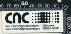 Sticker: CNC Championkwekers - Milsbeek, Verzamelen, Ophalen of Verzenden, Zo goed als nieuw, Bedrijf of Vereniging