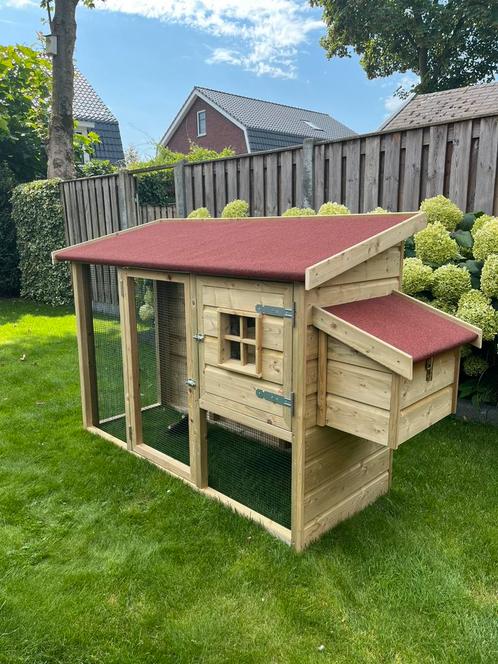 Kippenhok met legnest,  degelijk hok!, Dieren en Toebehoren, Knaagdieren en Konijnen | Hokken en Kooien, Nieuw, Hok, 90 cm of meer