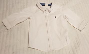 Basic overhemd blouse wit maat 68 baby kleding bloesje beschikbaar voor biedingen