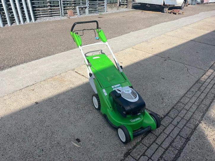 Viking grasmaaier, Tuin en Terras, Grasmaaiers, Gebruikt, Benzine-grasmaaier, 40 t/m 49 cm, Opvangbak, Ophalen of Verzenden