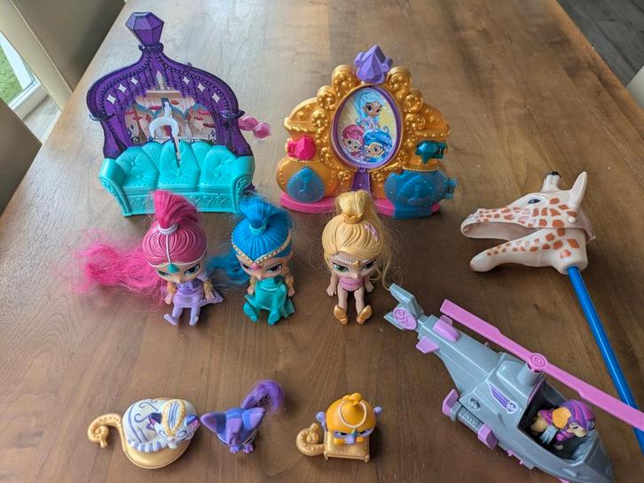 Speelgoed Figuren Set: Shimmer & Shine, Paw Patrol, Giraf, Kinderen en Baby's, Speelgoed | Overig, Gebruikt, Meisje, Ophalen