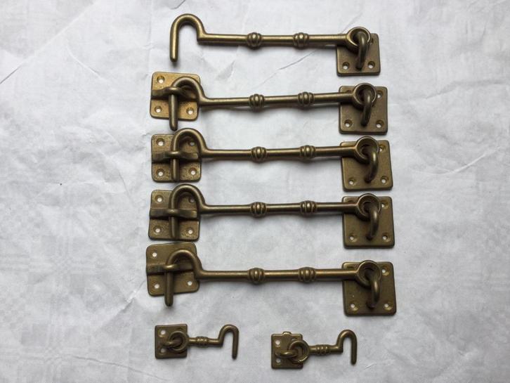 haaksluiting, windhaak, valhaak, poorthaak (bod is per stuk), Doe-het-zelf en Verbouw, IJzerwaren en Bevestigingsmiddelen, Gebruikt