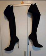 Overknees laarzen, lange suede laars 37, Ophalen of Verzenden, Zo goed als nieuw, Zwart, Hoge laarzen