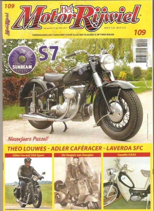 109 – Sunbeam – Vespa – Laverda – Gazelle – Gillet Herstal -, Boeken, Tijdschriften en Kranten, Zo goed als nieuw, Ophalen of Verzenden