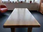 Strakke massief eikehouten salontafel, Ophalen, 100 tot 150 cm, 50 tot 100 cm, Zo goed als nieuw