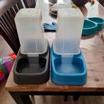 Twee Kattenvoerbakken met Reservoir, Ophalen, Gebruikt