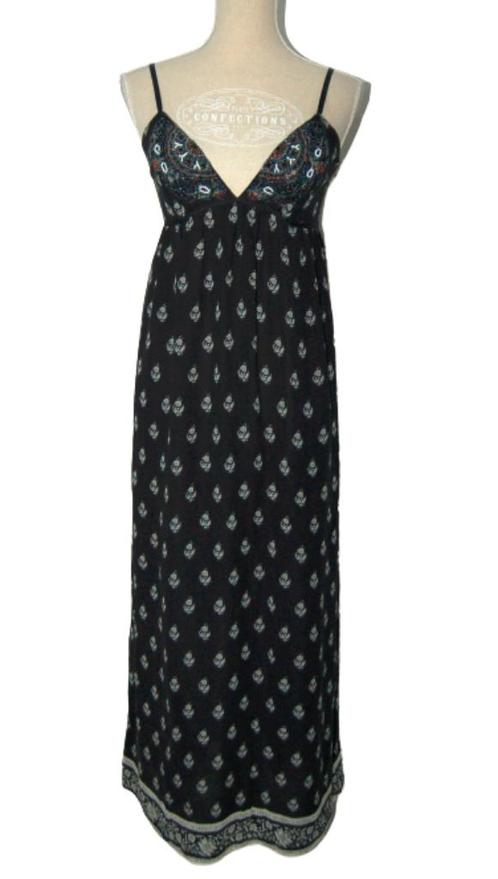 Calypso St. Barth 100% zijde jurkje, jurk, Mt. M, Kleding | Dames, Jurken, Zo goed als nieuw, Maat 38/40 (M), Zwart, Onder de knie