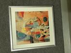 Abstract Kunstwerk in Lijst, Ophalen of Verzenden